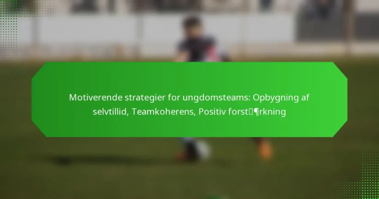 Motiverende strategier for ungdomsteams: Opbygning af selvtillid, Teamkoherens, Positiv forstærkning